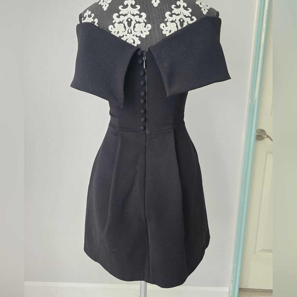 Nadine Merabi Harper Black Mini Dress Size XS - Picture 4 of 16